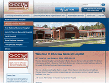 Tablet Screenshot of choctawgeneral.com